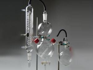 Material de vidro para laboratório científico